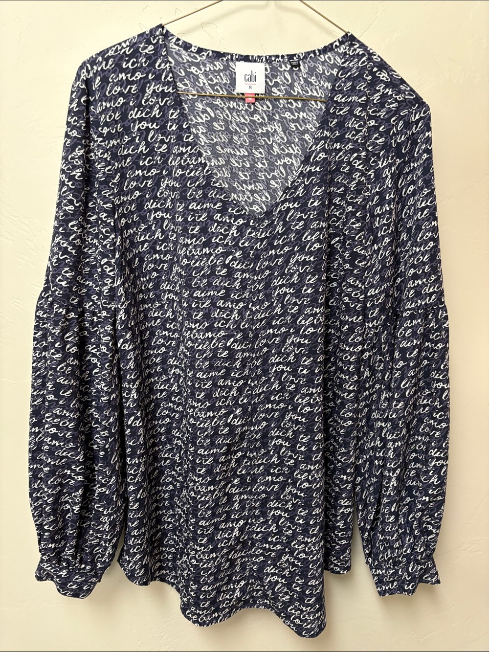 Cabi love carol pirate sleeve top